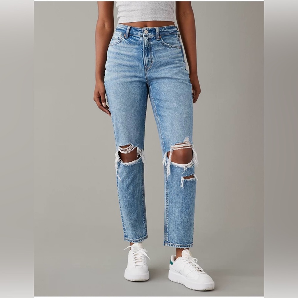 💙GREAT CONDITION💙 American Eagle | Size 4 | Strigid Mom Jeans | Worn Once